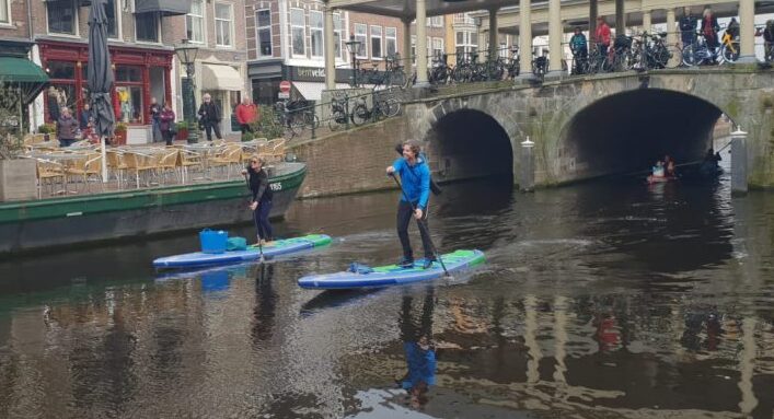 plastic soup surfer Merijn Tinga en Frans Timmermans