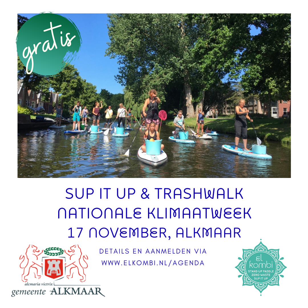 Alkmaar Sup it up & Trashwalk in de Nationale Klimaatweek 2024